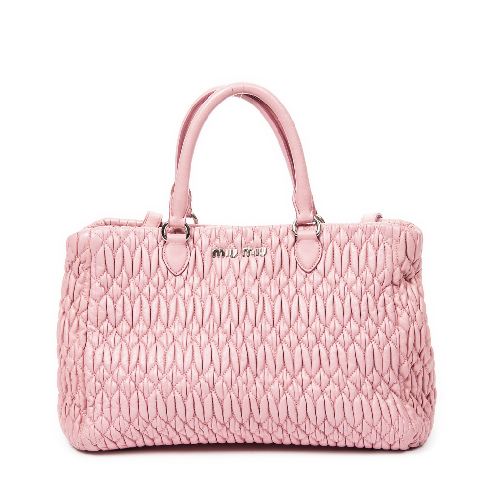 Miu Miu Medium Crystal Chain Tote